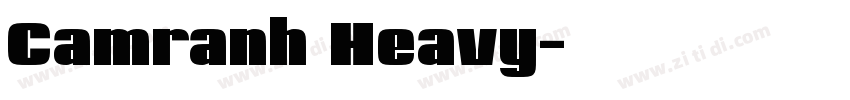 Camranh Heavy字体转换